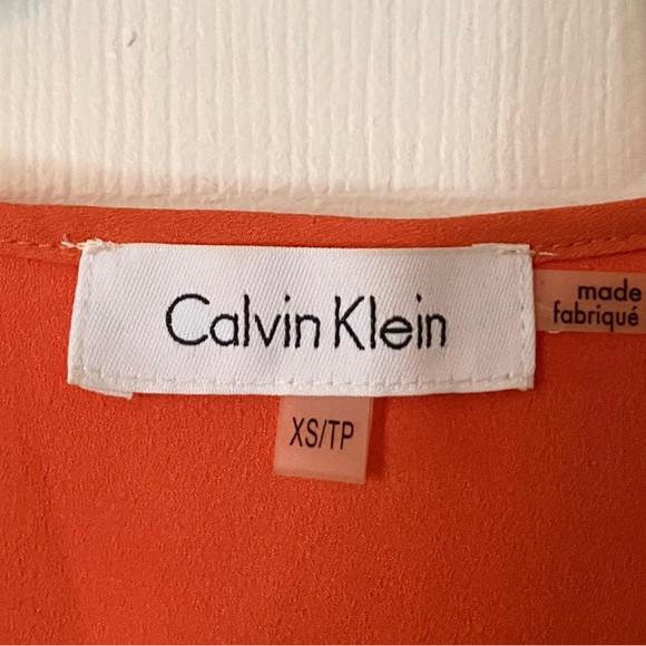 CALVIN KLEIN orange women’s top x-small - Picture 5 of 5